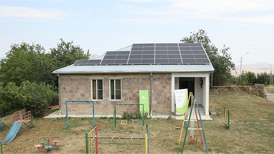 Ucom, in Cooperation with SunChild NGO, Installs Solar Panels in Tsaghkavan